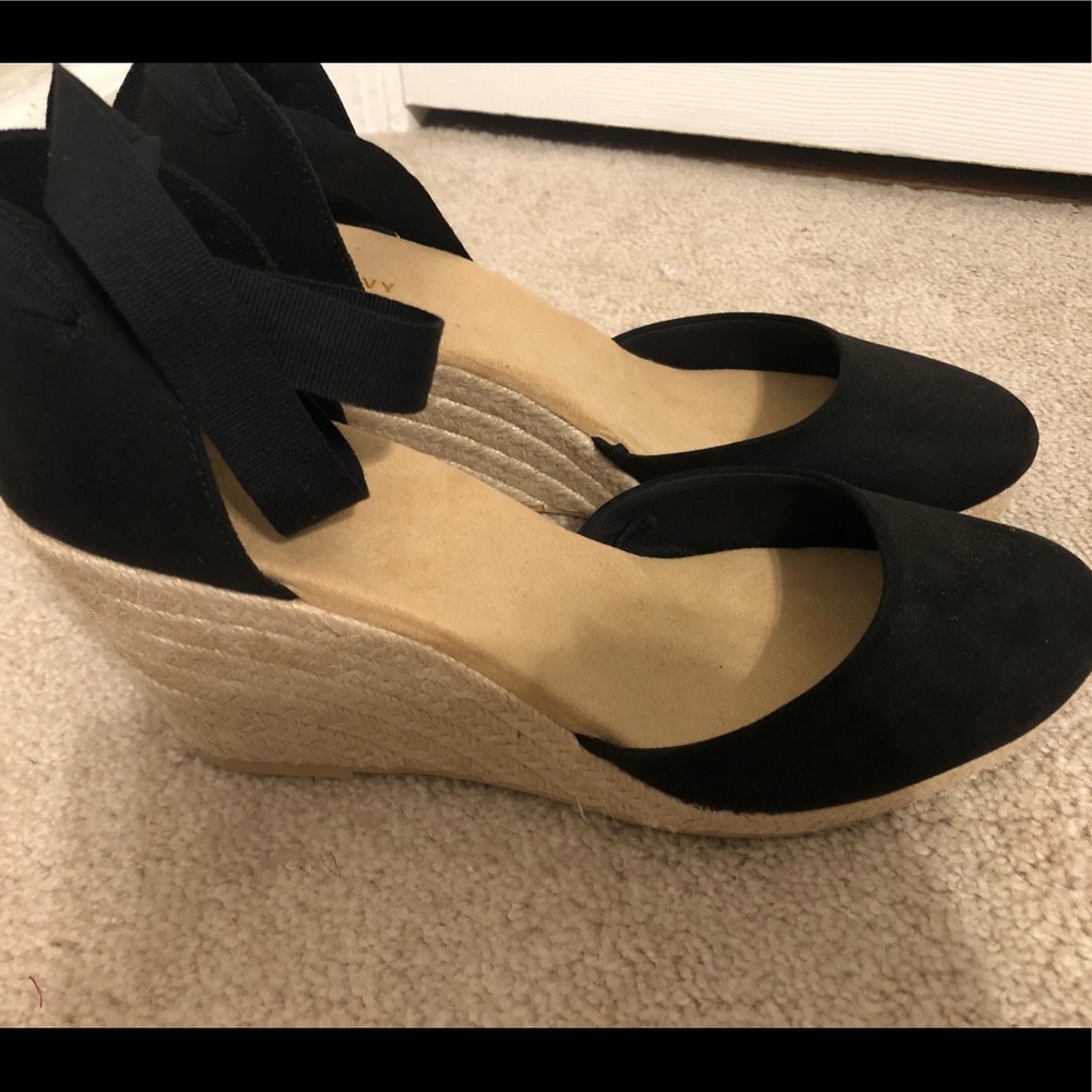 Espadrille Wedges With Ankle Tie
